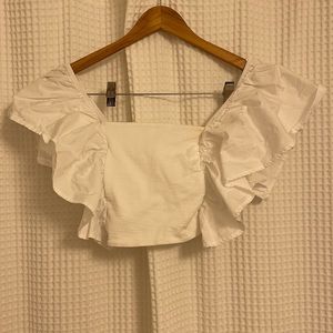 Ruffle zara top- great for summer
